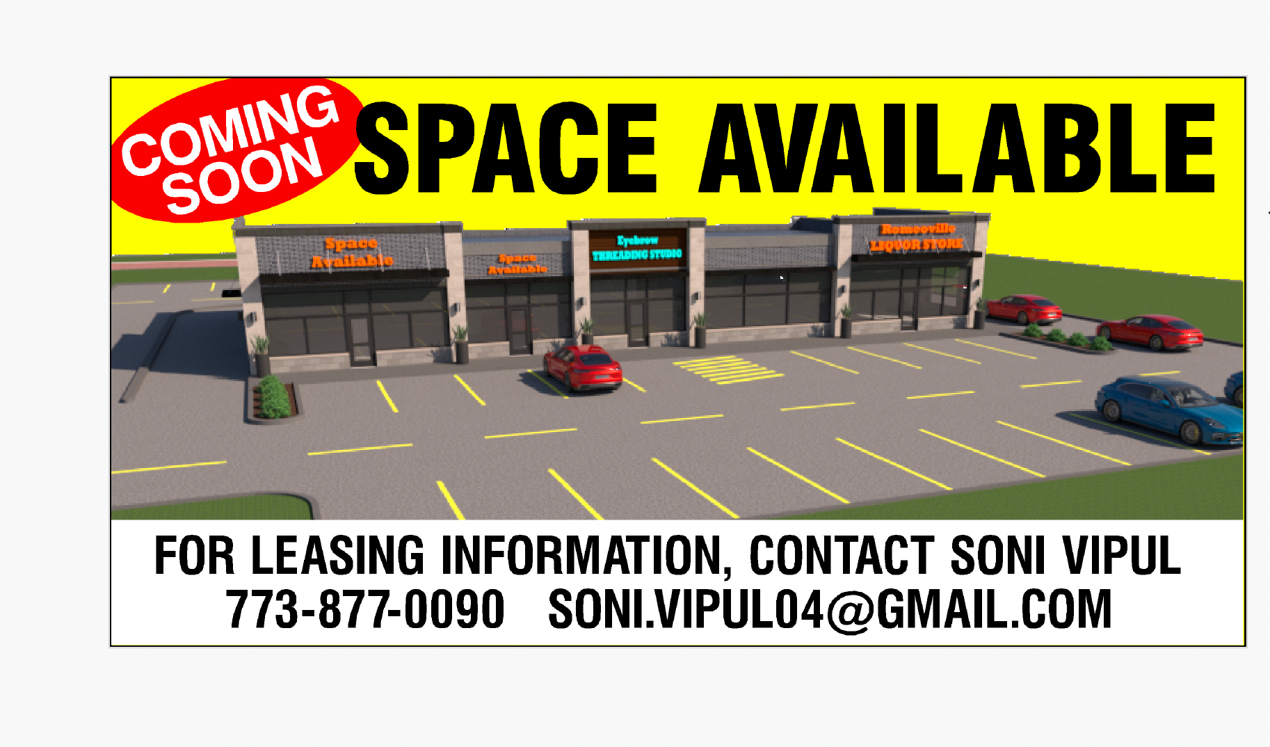 Fusion Point Plaza commercial retail development in Romeoville, Illinois